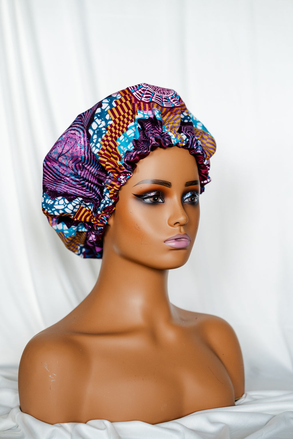 Ankara Shimmer Bonnet KIDS